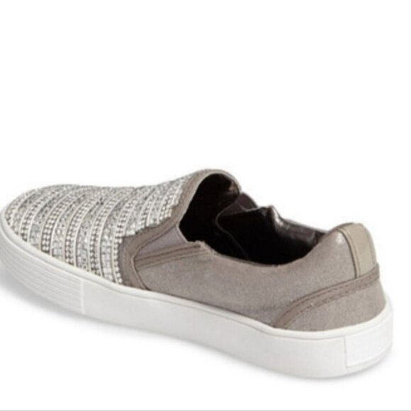 STUART WEITZMAN | Vance Glitz Sneakers Slipons Girls Sz 3 - Picture 2 of 7